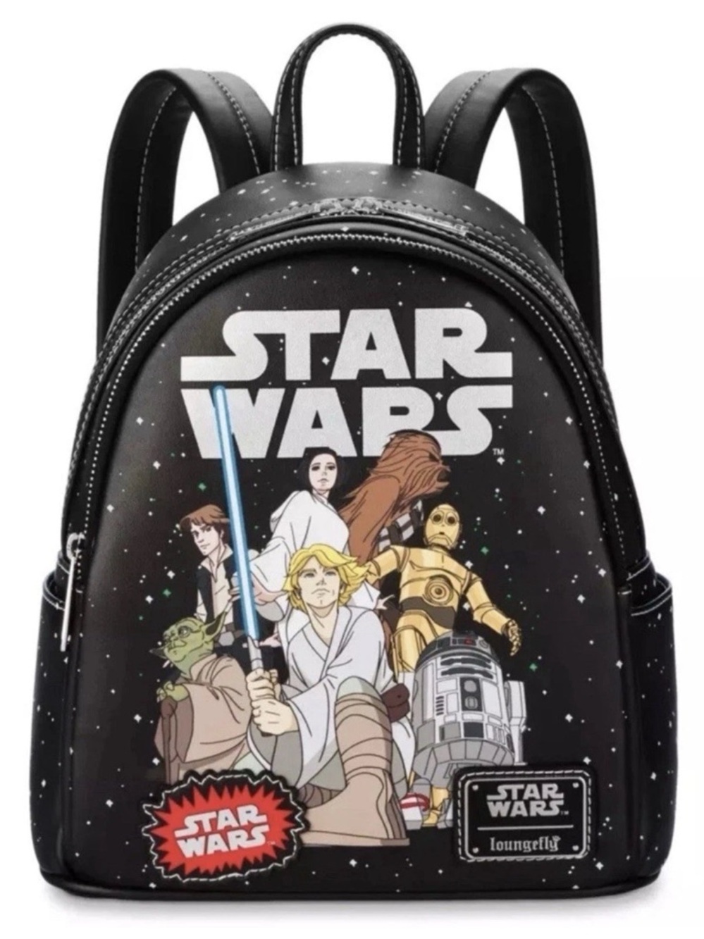 2024 DISNEY PARKS LOUNGEFLY STAR WARS GLOW-IN-THE-DARK BACKPACK